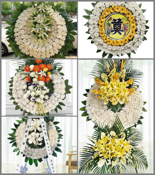 海南海口市琼山区红旗镇本务村花圈速递